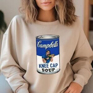 Campbells Kneecap Soup Detroit Football Dan Funny Graphic Sweatshirt